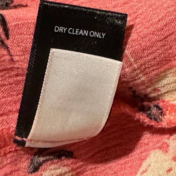 Torrid SZ 1 (1X-Large) Babydoll Top Floral Stretch Gauzy Boat Neck Keyhole Pink - Picture 9 of 9